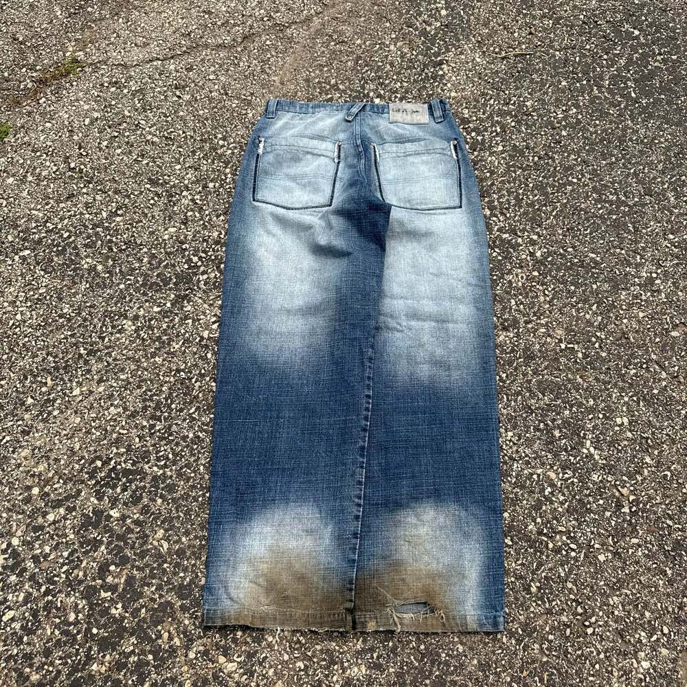 Vintage Lot 29 Baggy Denim Jeans Acid Wash Y2K Hip Hop Style